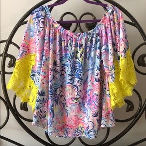 Lilly Pulitzer Zaylee Off-the-Shoulder Blouse